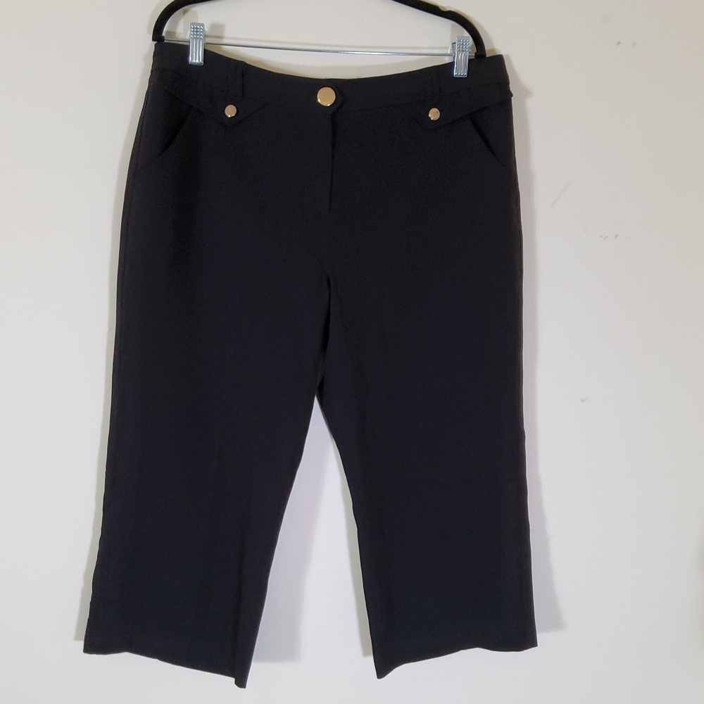 Larry Levine Black Pants Women's Size 16